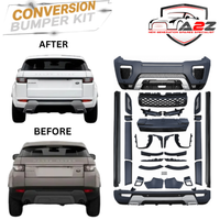 Conversion Bumper Body Kit Compatible With Land Range Rover Evoque 2010-2015 Upgrade To Land Range Rover Evoque 2017 (Shipping Cost Not Included In Price)
