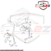 Rear Height Level Sensor Right LR024222 Compatible With LAND ROVER RANGE ROVER EVOQUE (L538) & RANGE ROVER EVOQUE Convertible (L538) & RANGE ROVER EVOQUE VAN (L538)