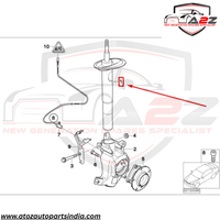 Front (Left & Right Same) Shock Absorber (ALLUMNIUM) 31326764458 Compatible With BMW 5 Series (E60) (1PCS)