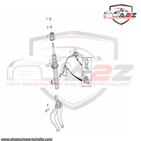 Front Right Air Suspension Shock Absorber Strut 31476798 31658443 Compatible With VOLVO S90 & V90 (2017-25)