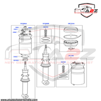 Front Air Suspension Shock Absorber Strut LR018398 LR032646 RNB501250 RNB501580 Compatible With LAND ROVER DISCOVERY IV (L319) | LR4 & L320