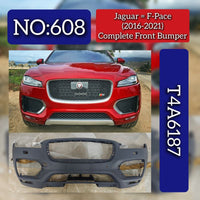 Complete Front Bumper T4A6187 Compatible With Jaguar F-Pace (2016-2021) Tag No.608