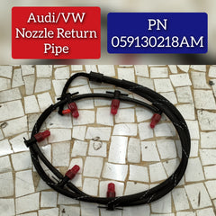 Fuel Injector Return Line Pipe  059130218AM & Compatible With AUDI A4 A6 A7 A8 Q5 Q7  & VW TOUAREG (7P5, 7P6)