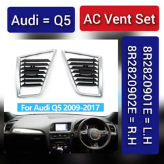 Black Ac Vent Grille Center 8R2820951E & Right 8R2820902E & Left 8R2820901E  Compatible With Audi Q5