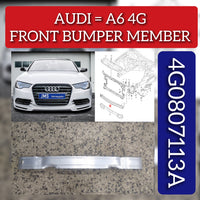Front Bumper Member 4G0807113A Compatible With Audi A6 4G