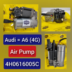 Air Suspension Compressor Pump 4G0616005C 4H0616005C Compatible With AUDI A6 4G A7