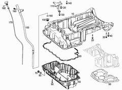 Oil Dipstick 6420104172 Compatible with Mercedes-Benz GLE-Class (W166)
