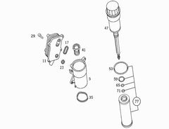 Oil Filter 1802609 & E11H01 D50 & OX345/7D Compatible With MERCEDES-BENZ C-CLASS (W204) & CLK (C209) & CLS (C219)Tag 95