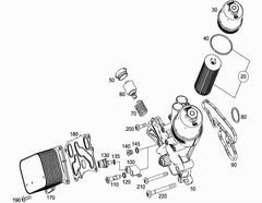 OIL COOLER 2781880201 For Mercedes-Benz E-CLASS W212 & GLS X166 Tag-O-83