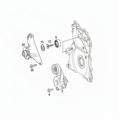 Belt Tensioner With Pulley 6422001370 05175588AA 68040206AA Compatible with MERCEDES BENZ CLS (C219) & E-CLASS (W211) & E-CLASS (W212) & GL-CLASS (X164) & GL-CLASS (X166) & GLE (W166) & GLS (X166) & R-CLASS (W251, V251) & S-CLASS (W221, V221)