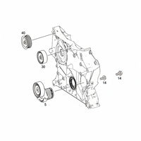 Belt Idler Pulley A0002021719 0002021619 0002021719 Compatible with MERCEDES-BENZ C-CLASS (W204) & E-CLASS (W212) Tag no : 4