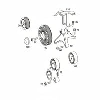 Belt Idler Pulley A6112340193 6112340293 A6112340293 Compatible with MERCEDES-BENZ Tag no : 14