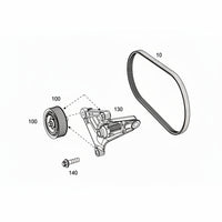 Multi Rib Belt 6PK2135 A0029930996 Compatible With MERCEDES-BENZ C-CLASS (W203) (CONTINENTAL)