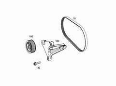 Multi Rib Belt 6PK2135 A0029930996 Compatible With MERCEDES-BENZ C-CLASS (W203) (CONTINENTAL)