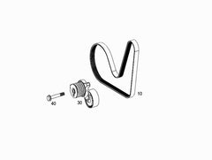 Belt 5PK1745 A0009932096 Compatible With MERCEDES-BENZ A-CLASS (W176) & B-CLASS Sports Tourer (W246, W242) & CLA Coupe (C117) & GLA-CLASS (X156) Tag-BEL-15