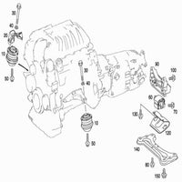 Gear Mount A2122400418 Compatible With MERCEDES-BENZ & C-CLASS (W204) & E-CLASS (W212)