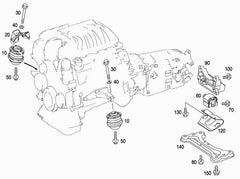 Gear Mount A2122400418 Compatible With MERCEDES-BENZ & C-CLASS (W204) & E-CLASS (W212)