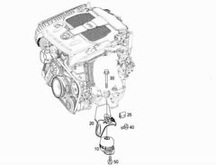 Engine Mounting Left 2182400717 Right 2182400817 Compatible With MERCEDES-BENZ CLS (C218)