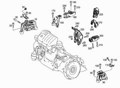 Engine Mounting Left A2402402617 Compatible With MERCEDES-BENZ B-CLASS Sports Tourer (W246, W242)