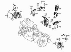 Rear Engine Mount 2462401209 Compatible With MERCEDES-BENZ A-CLASS W176 & B-CLASS Sports Tourer W246, W242 & CLA Coupe C117 & GLA-CLASS X156