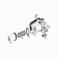 Oil Cooler Assembly 2465010101 2465010501 A2465010101 A2465010501 For Mercedes Benz A-CLASS W176 & B-CLASS W246, GLA-CLASS X156 Tag-O-82