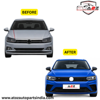 Front Bumper Body Kit Compatible With Vw Volkswagen Polo 2010-2024 Upgrade To R400 R Line Style (Shipping Cost Not Included In Price)