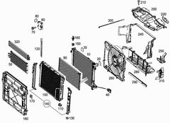 Engine Radiator 0995002503 0995002603 A0995002503 A0995002603 Compatible with MERCEDES-BENZ CLS (C218)