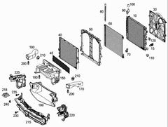 AC Condenser A0995000454 Compatible with MERCEDES-BENZ C-CLASS (W205) (Engine 651) & E-CLASS (W213) & GLC (X253) (Engine 654/276)