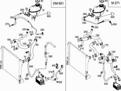 Water Hose Pipe 2045010182 Compatible With MERCEDES C-CLASS W204 & C-CLASS W212 Tag-H-08