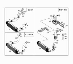 Intercooler Assy Radiator 2045000300 Compatible With MERCEDES-BENZ & C-CLASS (W204)