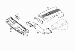 Intake Hose Pipe 2720903582 2720903682 2720901282 2720901382 Left Right For Mercedes-Benz C-CLASS W204 & E-CLASS W21 E350 C350 Tag-H-55