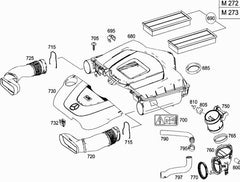 Air Intake Hose Pipe 2720900182 Compatible With Mercedes Benz E-Class (W211), CLS-Class (C219) Tag No.548
