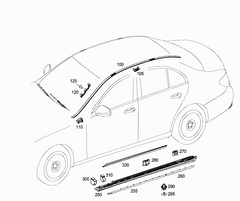 Rear Door Chrome Left 2136980562 & Right 2136980662 Compatible With MERCEDES BENZ E-CLASS W213 2016-2019 Tag No.204