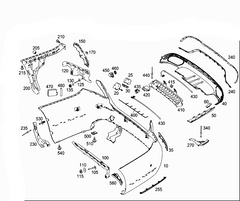 Rear Bumper Bracket 2138854301 Compatible With Mercedes-Benz E-CLASS W213 (2016-2019) Tag No.869