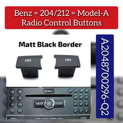 CD Player Buttons 2pcs set Model A2048700296-Q2 2048700296-Q2 Compatible With Mercedes Benz C-CLASS W204 & GLS W212 & E-CLASS W207 CLS W218 W166 & W156 & W176 & W172