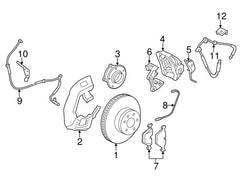 Front Left/Right ABS Wheel Speed Sensor 34526775863 34526782099 34526853859 Compatible With BMW 5 Series F10 & 6 Series F12 & 7 Series F01, F02, F03, F04