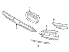 Front Bumper Grill 51117399898 Compatible With BMW X3 (G01, F97, G08) Tag No.65