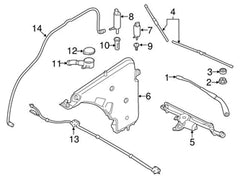 Wiper Bottle 61667241672 Compatible With BMW & 2 Coupe (F22, F87) & 2 Gran Coupe (F44) & 3 (F30, F80) & 3 Gran Turismo (F34) & 4 Coupe (F32, F82) Tag No.94