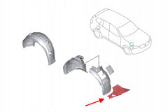 Front Right Lower Wheel Arch Cover 51717496476 Compatible With BMW For X3 G08 (2018-22)