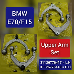 Front Upper Control Arm (Set Of 2) Left 31126776417 & Right 31126776418 Compatible with BMW X5 (E70) & X5 (F15, F85) & X6 (E71, E72) & X6 (F16, F86)