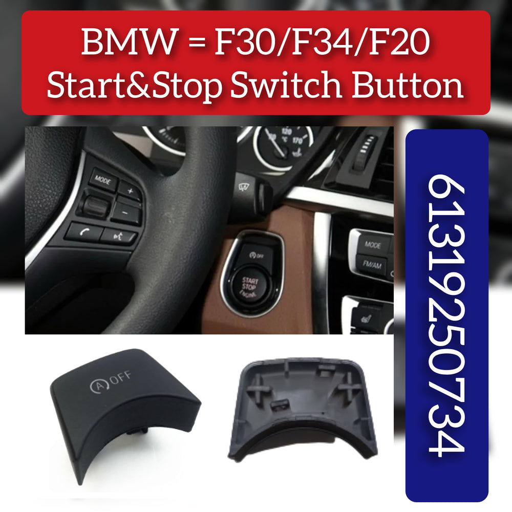 Start & Stop &OFF Button Set 61319250734 Compatible with BMW 1/2/3/4 Series F20 F21 F22 F23 F30 F31 F34 F35 F32 F33 F36