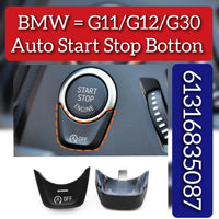 Start stop button 61316835087 61316835087-1 Compatible with BMW 1/5/6/7/X3/X4 F52 G30 G31 G32 G11 G12 G01 G02