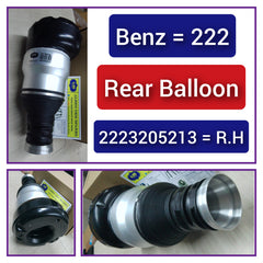 Rear Right Air Suspension Spring 2223203000 2223205213 2223206001 2223207413 Compatible With MERCEDES-BENZ S-CLASS W222