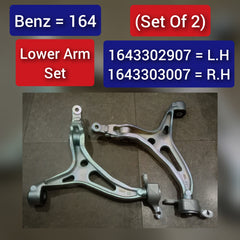 Front Lower Control Arm (Set Of 2) Left 1643302907 & Right 1643303007 Compatible with MERCEDES-BENZ GL-CLASS (X164)