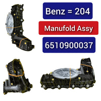 Intake Manifold Assembly A6510900037 6510900037 6510905137 Compatible With MERCEDES-BENZ A-CLASS (W176) & B-CLASS W246 & C-CLASS W204 W205 & CLS (C218) & E-CLASS (W212) & GLA-CLASS (X156) & GLC (X253) & GLE (W166) & M-CLASS (W166)