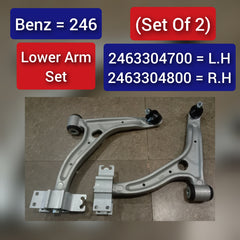 Front Lower Arm (Set Of 2) Left A2463304700 & Right A2463304800 Compatible with Mercedes Benz B-Class (W246)