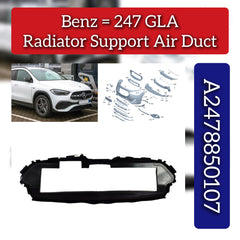 Radiator Support Air Duct A2478850107 Compatible With Mercedes Benz B-Class W247