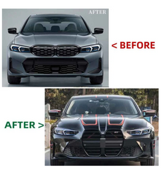 A To Z Compatible With Bmw 3 Series G20 G28 Lci 2023+ Upgrade Convert To G80 M3 M4 Narrow Body Kit Bumper Grill Fender Hood Side Skirts Grill Diffuser Exhaust Pipe Tip CC-9790 (Shipping Cost Not Included In Price)