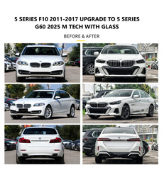 A To Z Compatible With BMW 5 Series F10 (2010-2017) Upgrade Facelift Convert To 5 Series G60 G68 2024 M Tech M5 Body Kit Headlight Taillight Hood Bumper Glass Fender CC-5650 (Shipping Cost Not Included In Price)