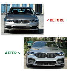 A To Z Compatible With BMW 5 Series G30 (2017-2020) Το G30 F90 Lci 2021+ M5 M5Cs M Sports Upgrade Facelift Conversion Body Kit Bumper Cs Hood Trunk Headlight Taillight CC-6344 (Shipping Cost Not Included In Price)